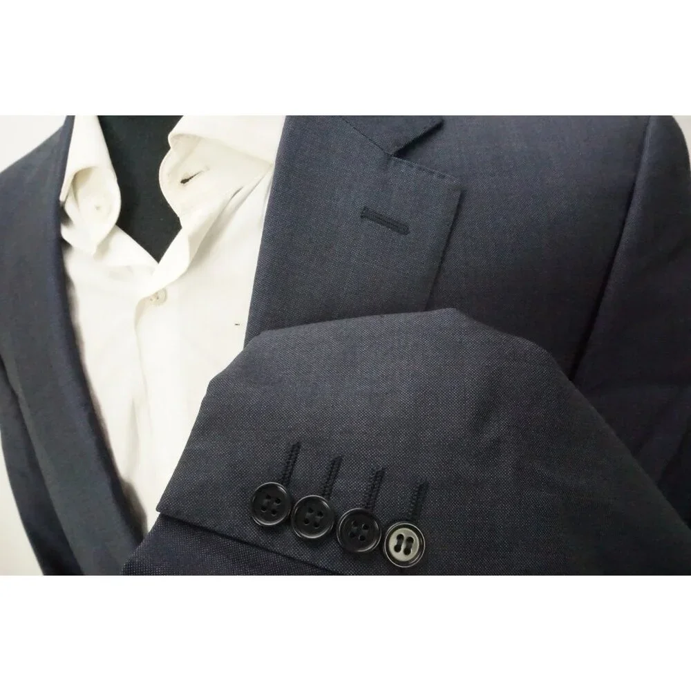 Canali 1934 CURRENT Water Resistant Blue Wool Sport Coat Jacket Sz 40R